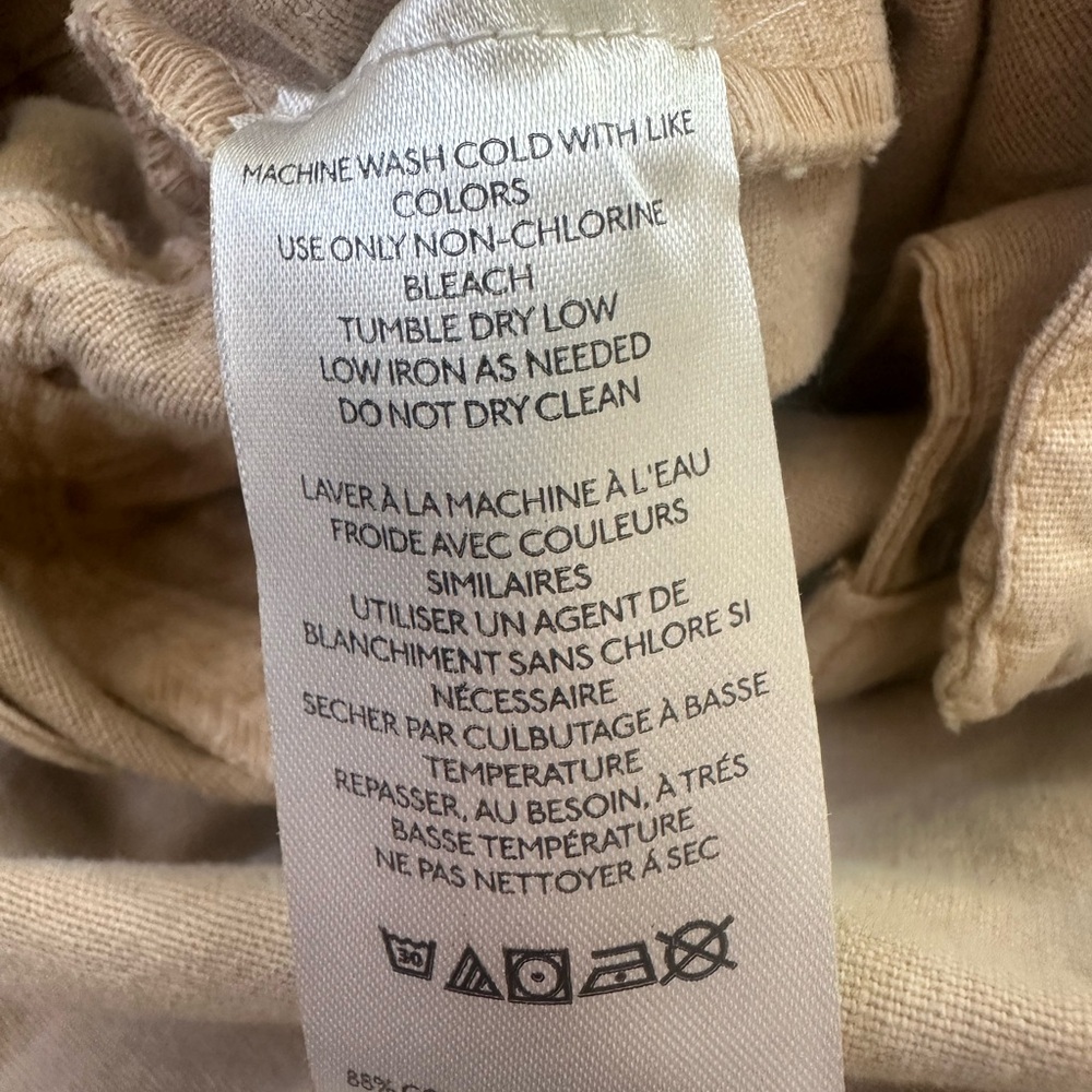 NWT Free People Sweet Talk Tan Chino Pants- Size 12 - Picture 9 of 10